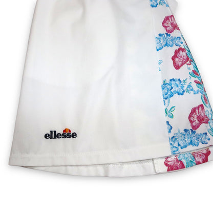 Vintage tennis skirt white crazy pattern deadstock ELLESSE S