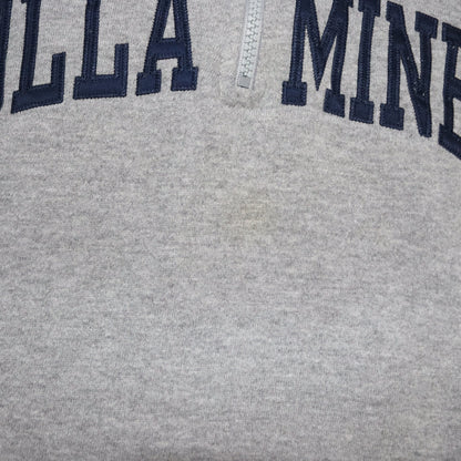 Vintage RUSSELL Athletics Sweatshirt Zipper grau Rolla Miners L