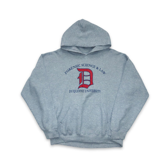 Vintage GILDAN Hoodie Pullover Duquesne University L