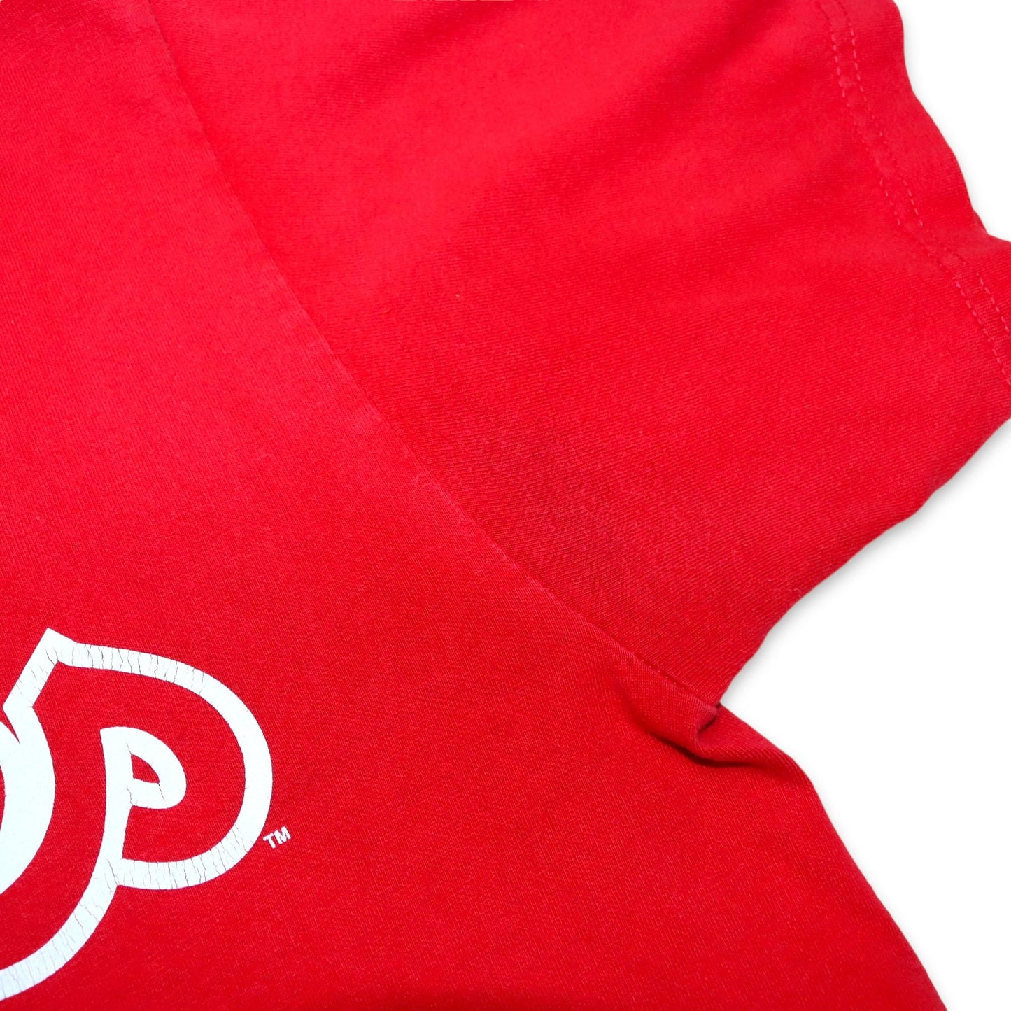 Vintage MAJESTIC t-shirt short-sleeved red Phillies Utley M