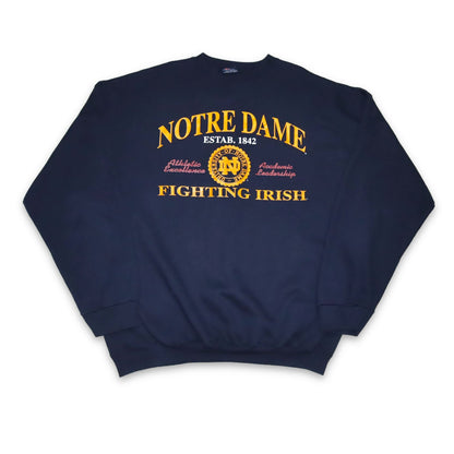 Vintage SAVVY Sweatshirt dunkelblau Notre Dame University XXL