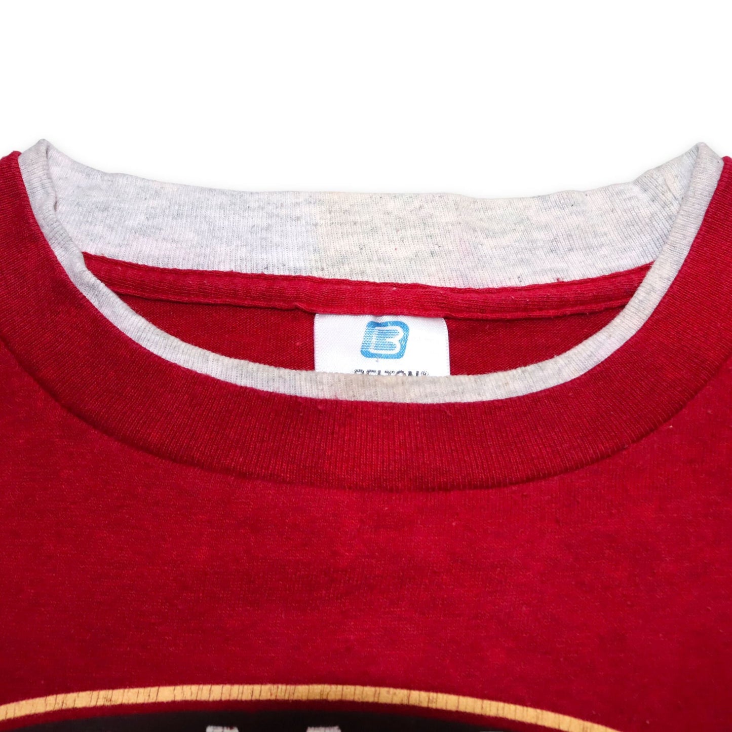 Vintage BELTON T-Shirt Alabama Crimson Tide red gray L