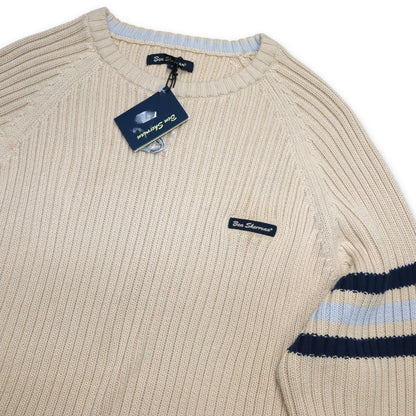 Vintage Y2K Ben Sherman knit sweater beige Deadstock XXL