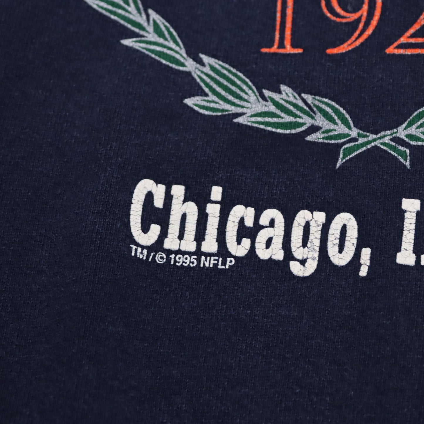 Vintage Rare Galt Sand Chicago Bears NFL 1995 dunkelblau M/L