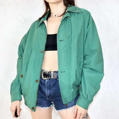 Vintage leichte Jacke Blouson grün M