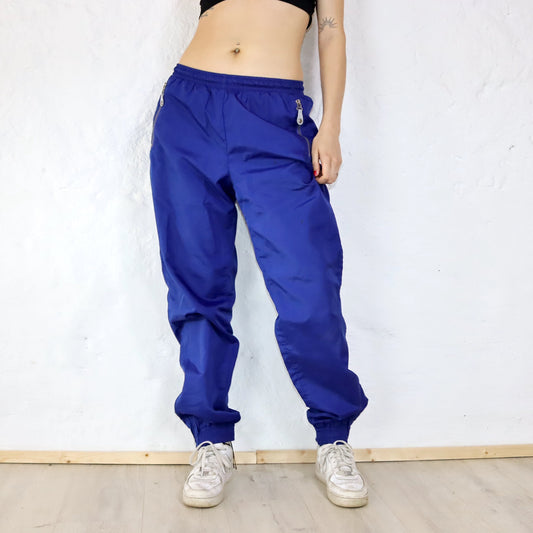 Vintage sweatpants training pants blue ODLO L