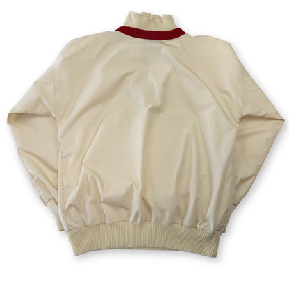 Vintage ODLO windbreaker jacket beige red M