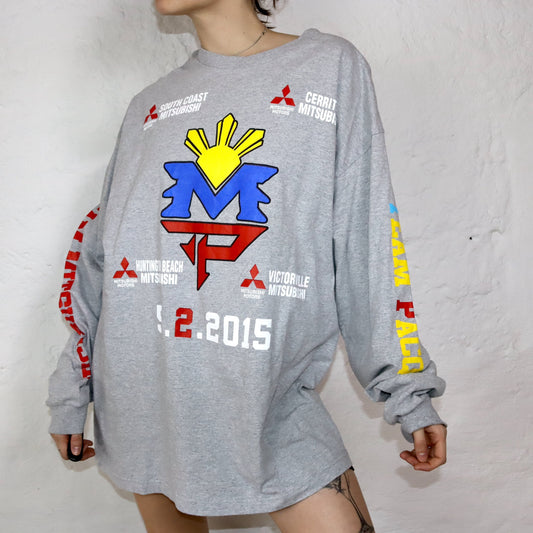 ALSTYLE Shirt Longsleeve gray Mitsubishi 2XL