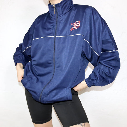 Vintage training jacket blue deadstock SANCHEZZ XL