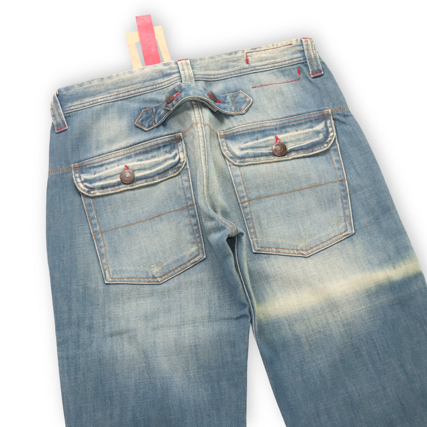 Vintage Y2K DND Baggy Jeans washed out Deadstock W32 L34