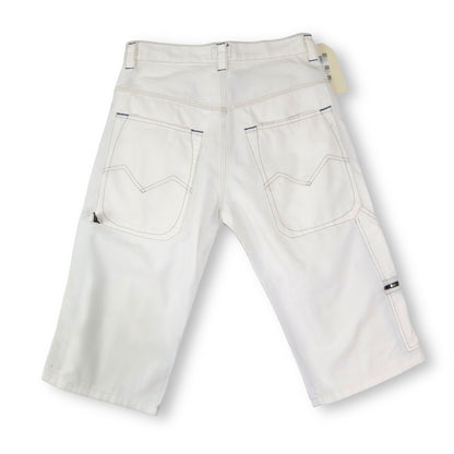 Vintage Y2K Energy Shorts Jeans White Deadstock W30