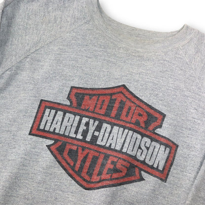 Vintage Cotton Club Harley Davidson Sweatshirt grau XL