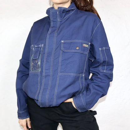 Vintage workwear used look jacket work jacket blue BLAKLÄDER L
