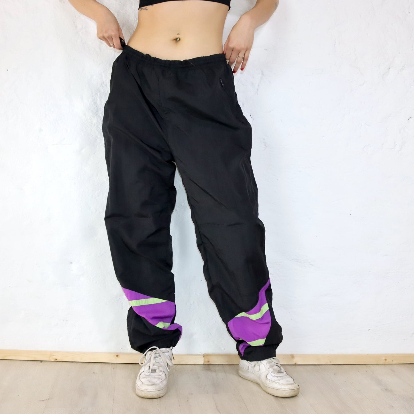 Vintage JAKO sweatpants black purple XL