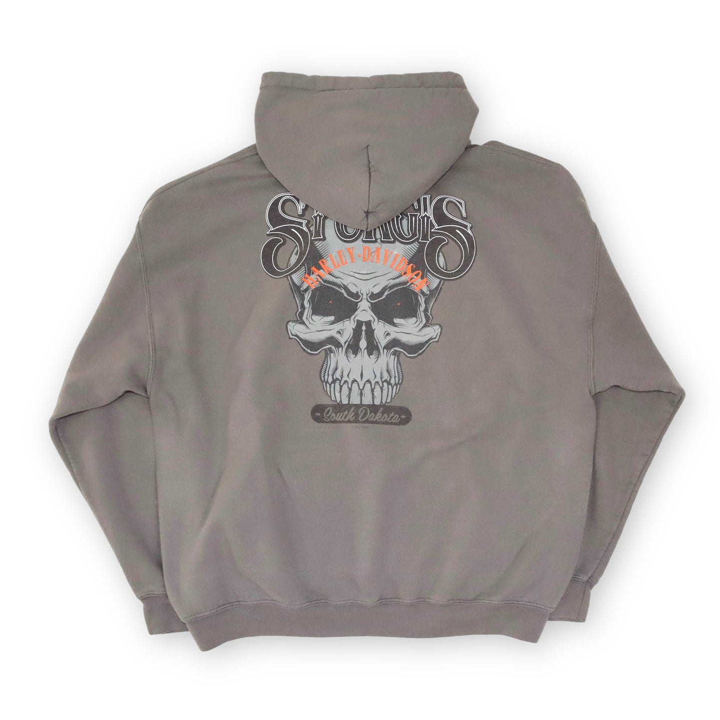 Harley Davidson Hoodie Print grau beige XL