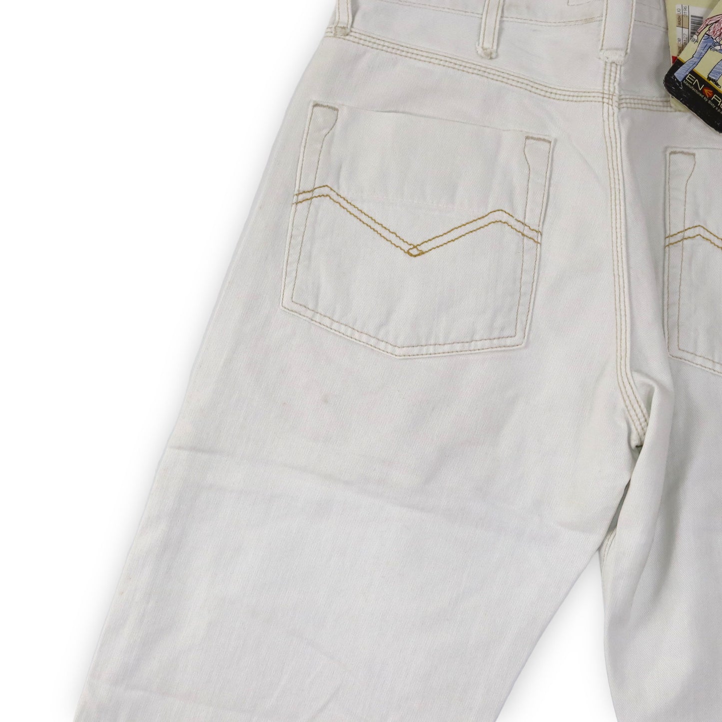 Vintage Y2K Energy Shorts Jeans White Deadstock W29