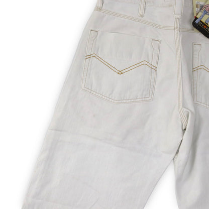 Vintage Y2K Energy Shorts Jeans White Deadstock W29