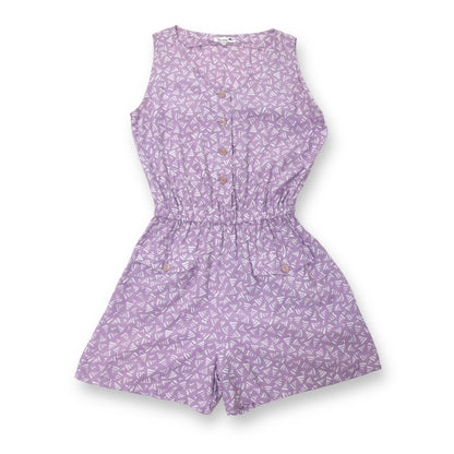 Vintage Ken Marshal one-piece jumpsuit lilac crazy pattern 42