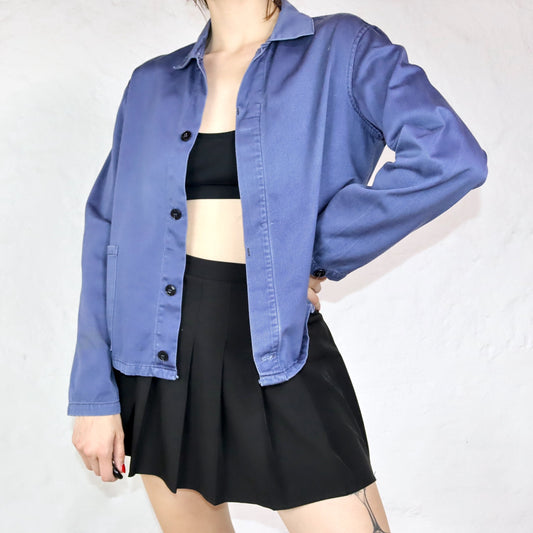 Vintage Workwear Jacke blau 46 S