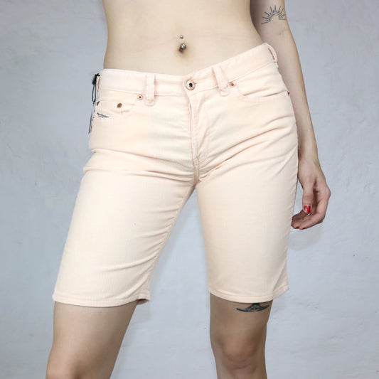 Vintage DIESEL mom shorts corduroy shorts light pink Deadstock W31
