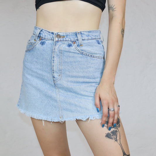 Vintage LEVIS denim skirt light blue XS/S