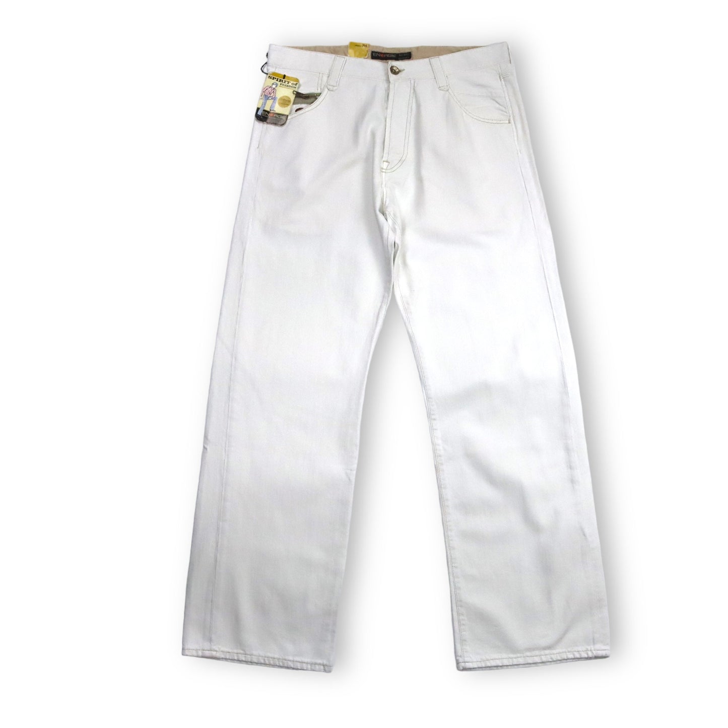 Vintage Y2K ENERGIE Baggy Jeans white Deadstock W34