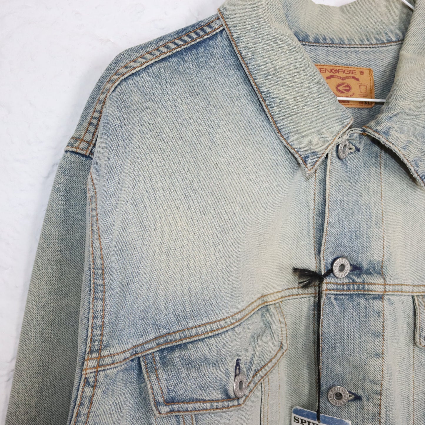 Vintage ENERGIE denim jacket light blue Deadstock XL