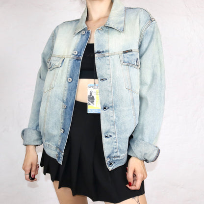 Vintage ENERGIE denim jacket light blue Deadstock XL