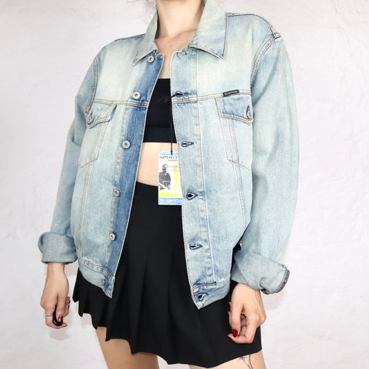 Vintage ENERGIE denim jacket light blue Deadstock XL