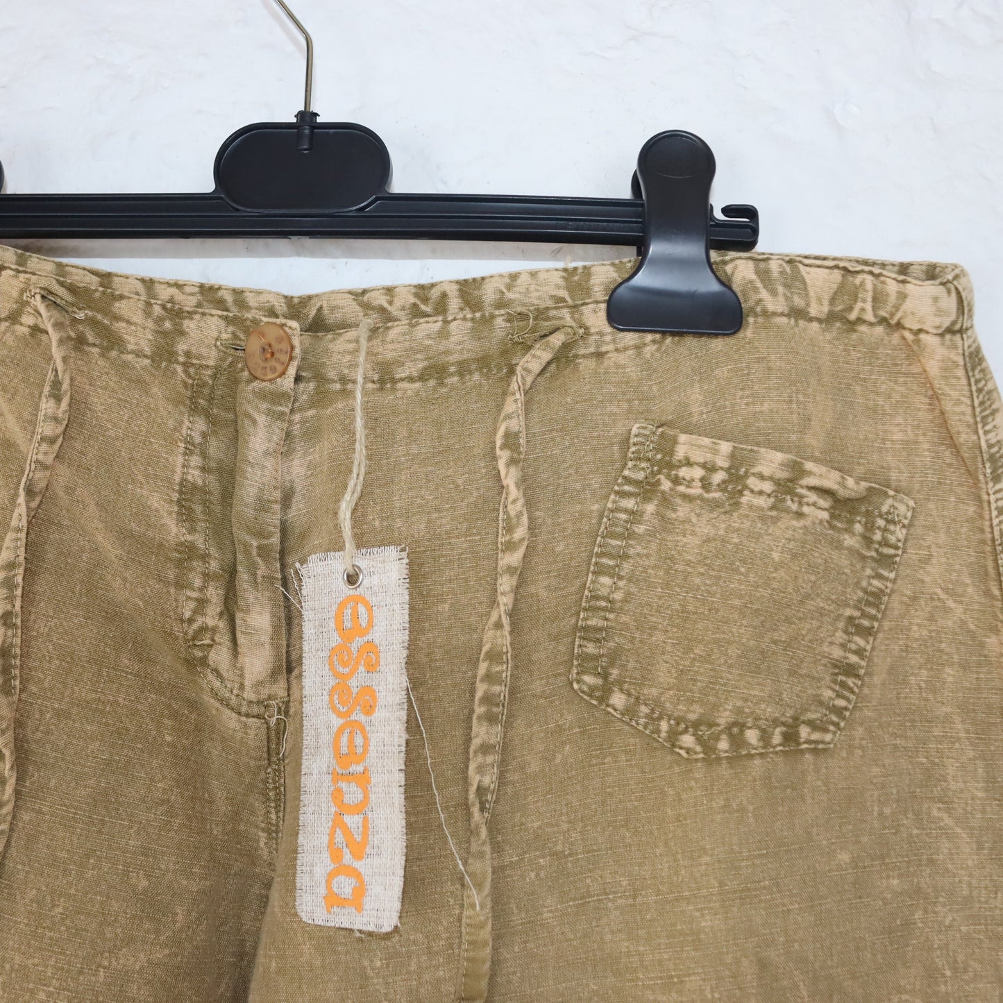 Vintage Essenza Culotte Linen Pants Short Deadstock 38