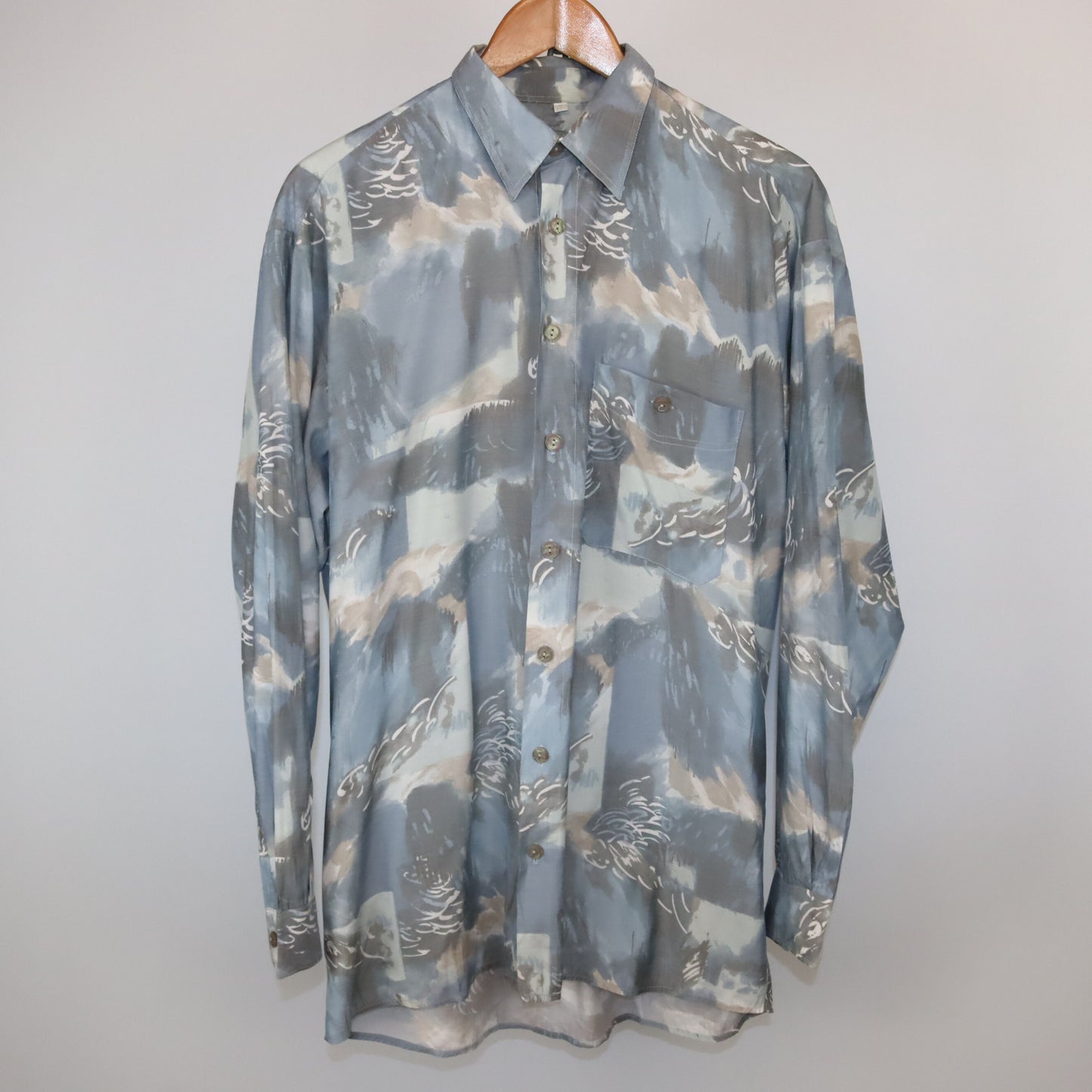 Vintage JUPITER shirt long sleeve crazy pattern M