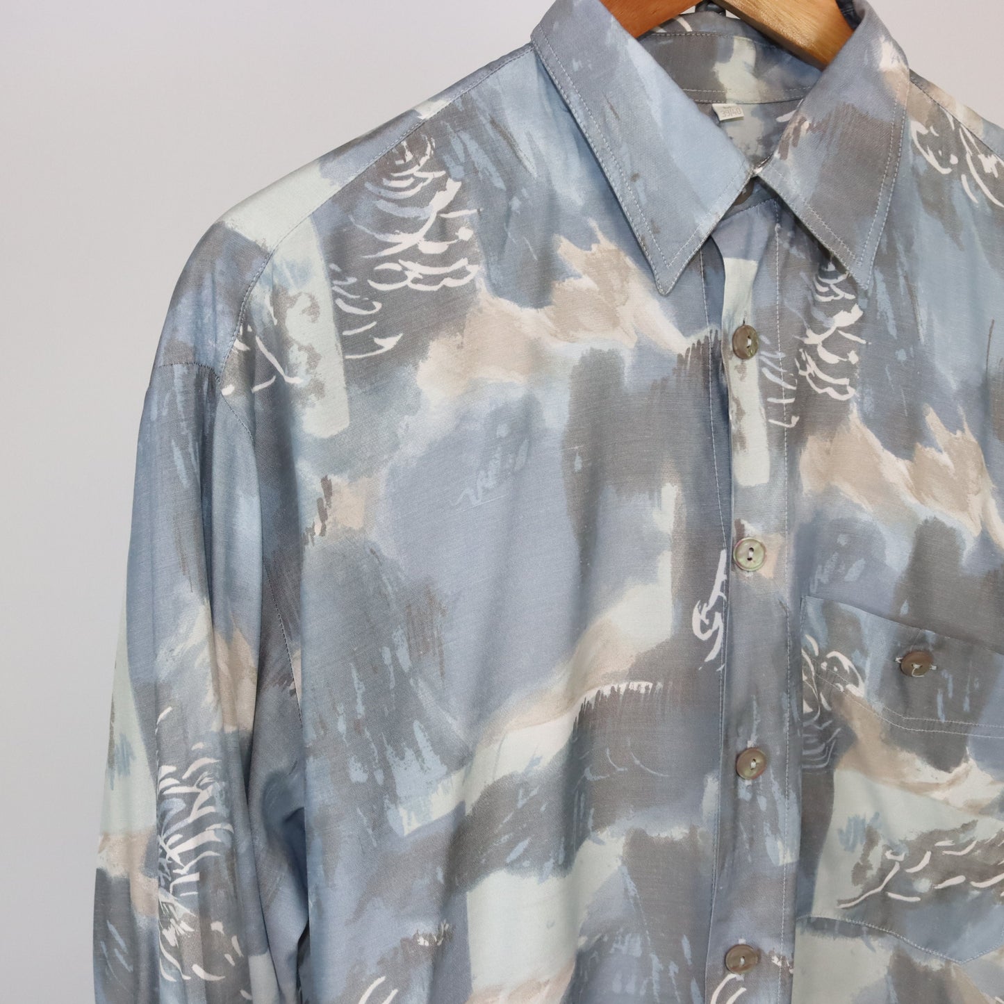 Vintage JUPITER shirt long sleeve crazy pattern M