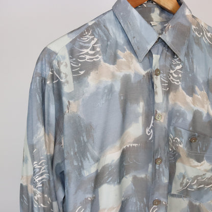 Vintage JUPITER shirt long sleeve crazy pattern M