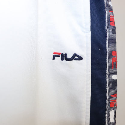 Vintage FILA jogging pants tracksuit pants white with button placket 48 M