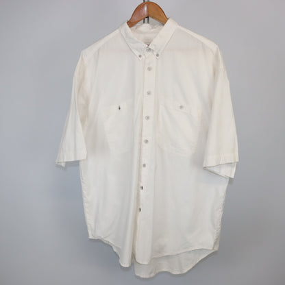 Vintage CENTRAL PARK shirt short sleeve white XXL