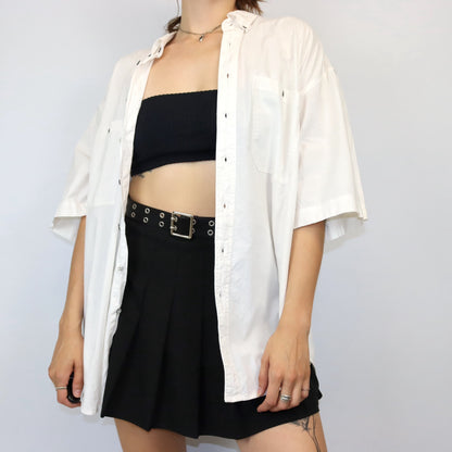 Vintage CENTRAL PARK shirt short sleeve white XXL