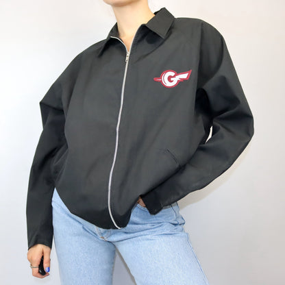 Vintage thin jacket black GAMEWORK Las Vegas M