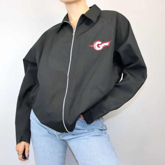 Vintage thin jacket black GAMEWORK Las Vegas M