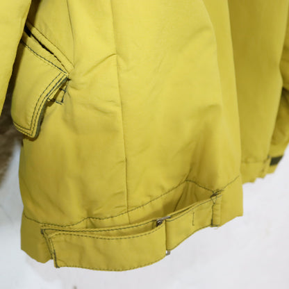 Vintage 80er 90er SOVIET Winterjacke gefüttert gelb Wolle Deadstock