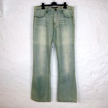 Vintage Y2K ENERGIE flared jeans light blue Deadstock W36