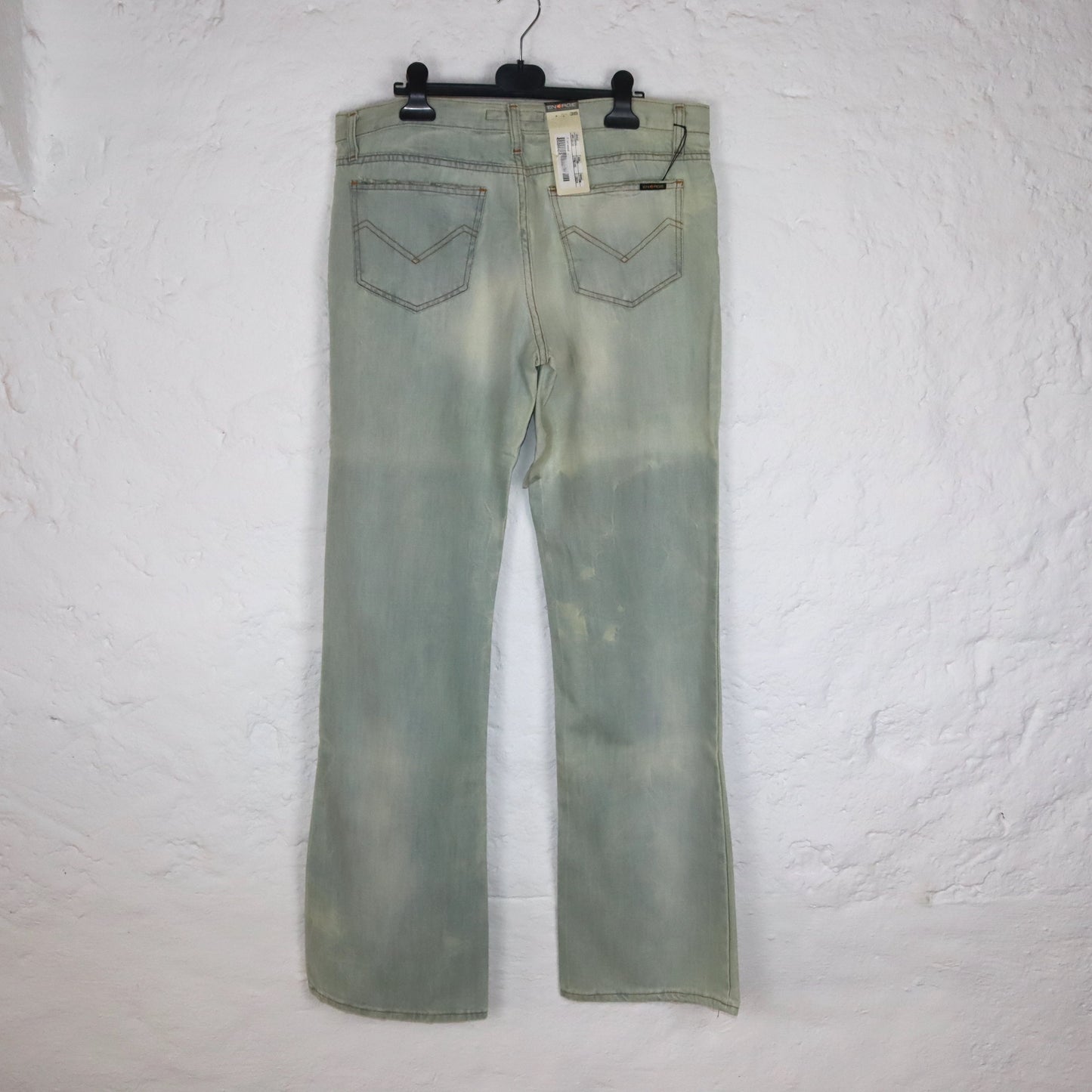 Vintage Y2K ENERGIE flared jeans light blue Deadstock W36