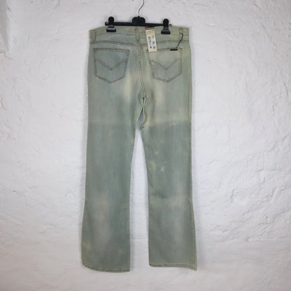 Vintage Y2K ENERGIE flared jeans light blue Deadstock W36