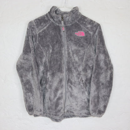 Vintage 00er Y2K TNF The North Face Teddyfleece Fleecejacke Mädchen M