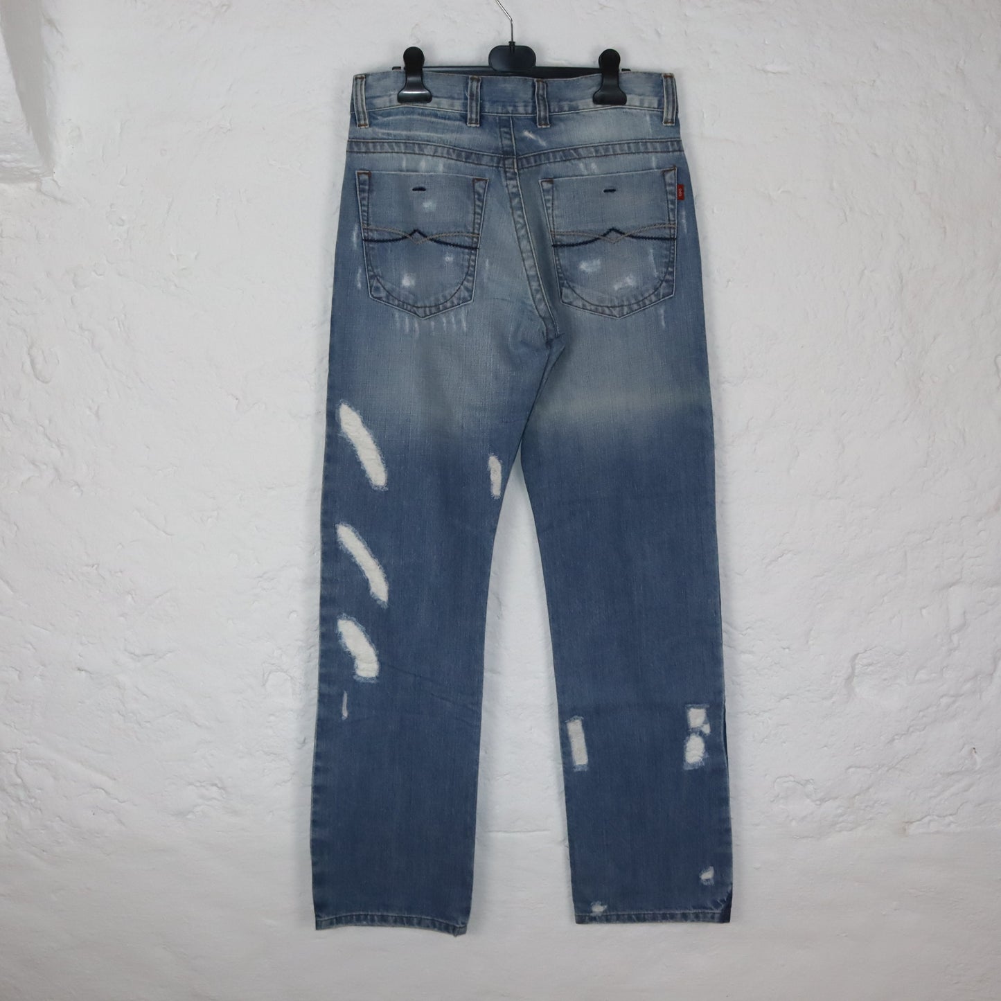 Vintage 00s Y2K CIPO&amp;BAXX baggy pants jeans light blue deadstock W31 L34