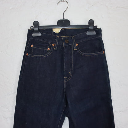 Vintage 90s 00s LEVIS 501 dark blue jeans straight leg deadstock UNWORN with tag W26 L32