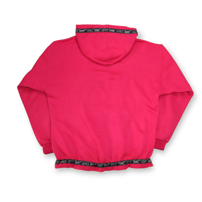 Vintage 80er 90er ASICS Hoodie Pullover Print pink Print M