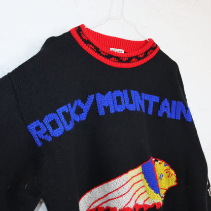 Vintage 80er 90er CENTRAL AVENUE Strickpullover Wollpullover Wolle Pullover Rocky Mountains S