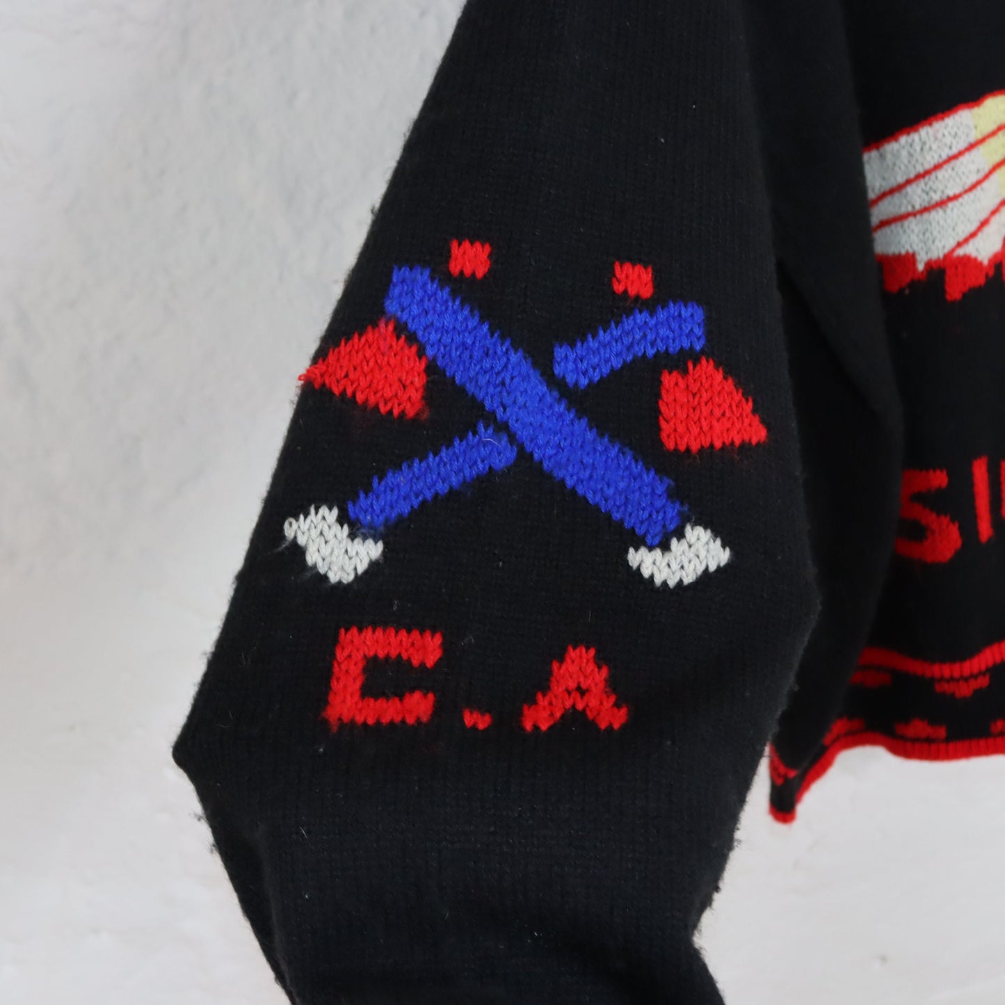 Vintage 80er 90er CENTRAL AVENUE Strickpullover Wollpullover Wolle Pullover Rocky Mountains S