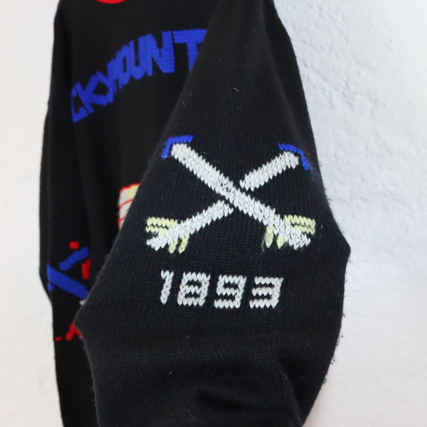 Vintage 80er 90er CENTRAL AVENUE Strickpullover Wollpullover Wolle Pullover Rocky Mountains S