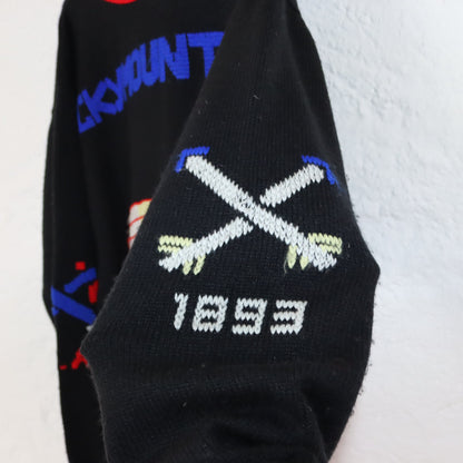 Vintage 80er 90er CENTRAL AVENUE Strickpullover Wollpullover Wolle Pullover Rocky Mountains S